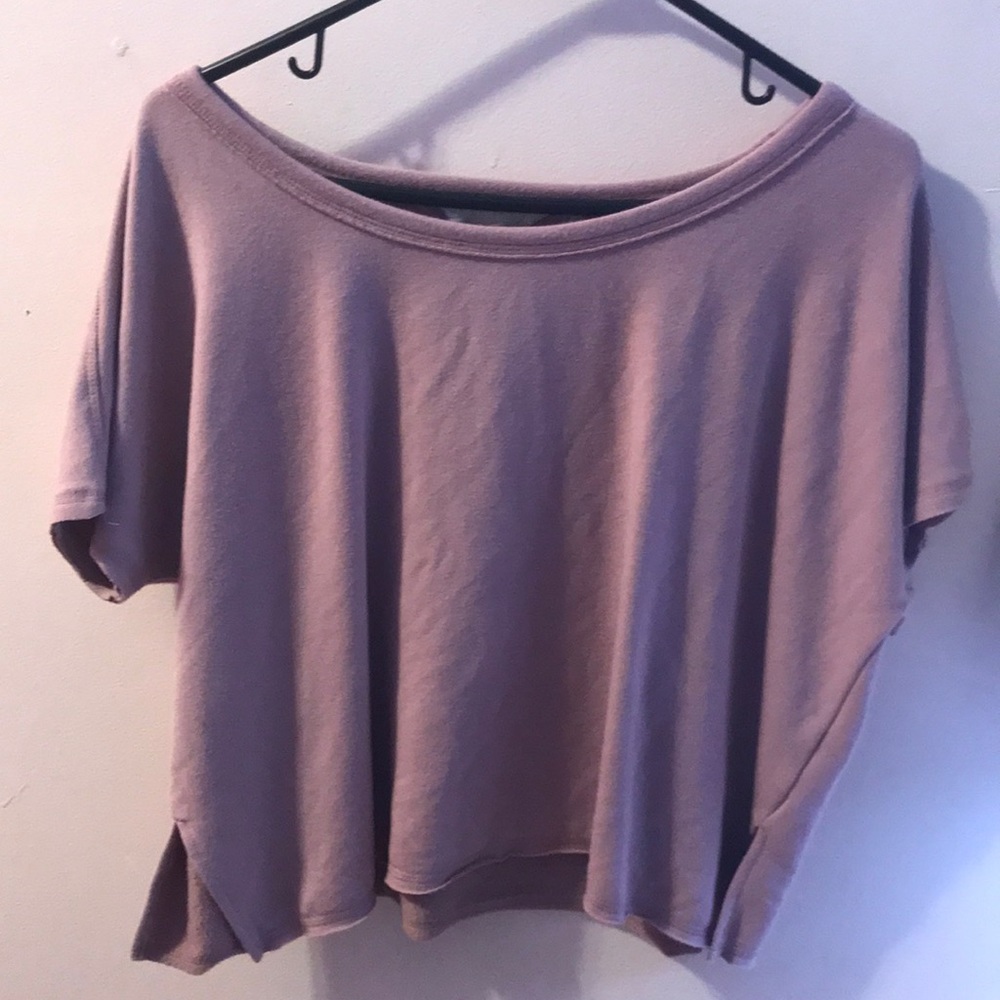 Dark Neutral Purple Soft Athleta Top